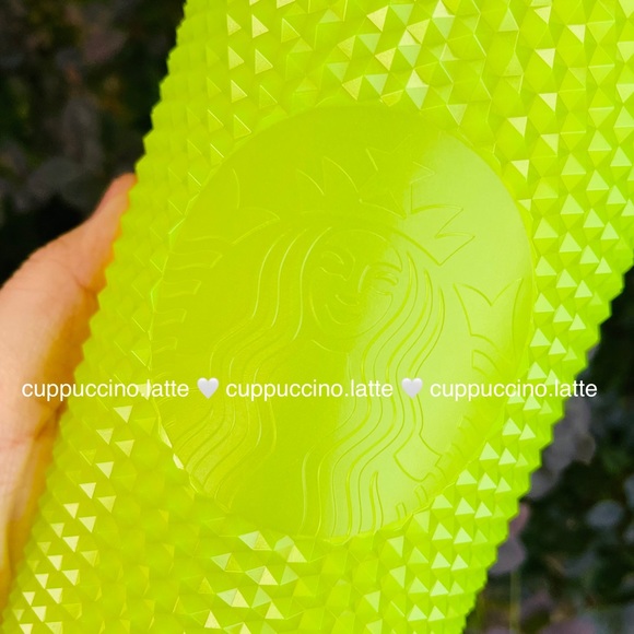 👻2 NWT✨Starbucks ‘Lemongrass Glow in The Dark Bling’ Studded Cold Cup Tumblers - Picture 5 of 12